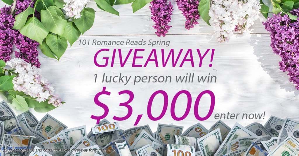 Big Romance Author $3,000 Spring Giveaway April 1-30th, 2016.